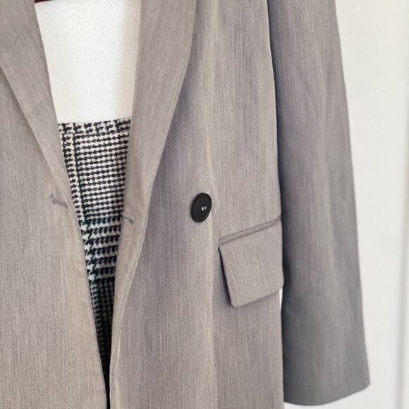 Zara OVERSIZED DOUBLE BREASTED BLAZER XS - Picture 4 of 7